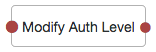 The Modify Auth Level node.