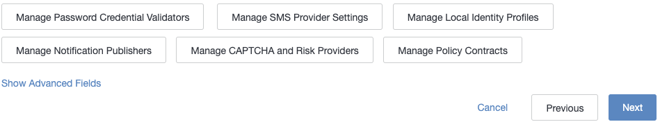 A screen capture of the Manage Password Credential Validator button in the Create Adapter Instance window configuration.