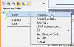 A screen capture of the Network Objects tree.