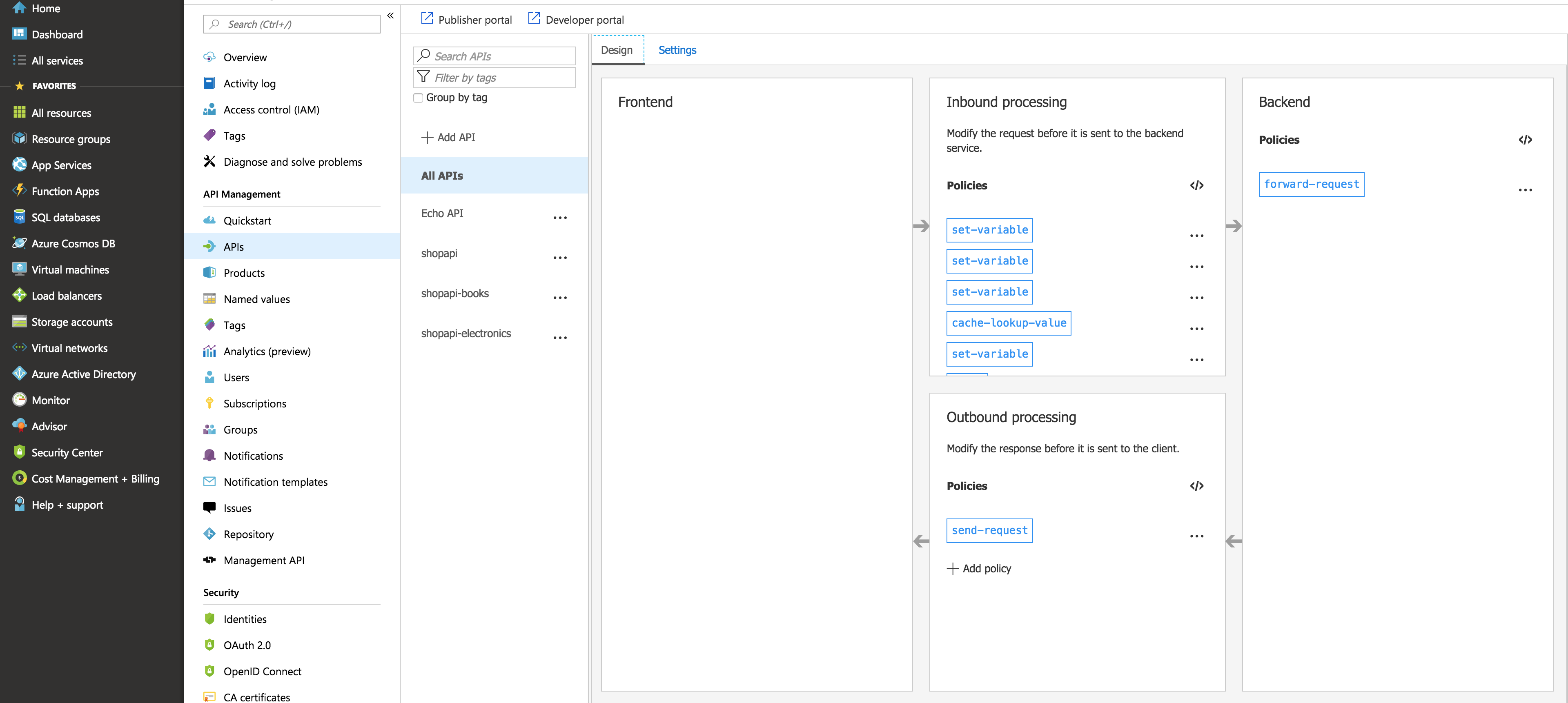 A screenshot of the Inbound processing window.