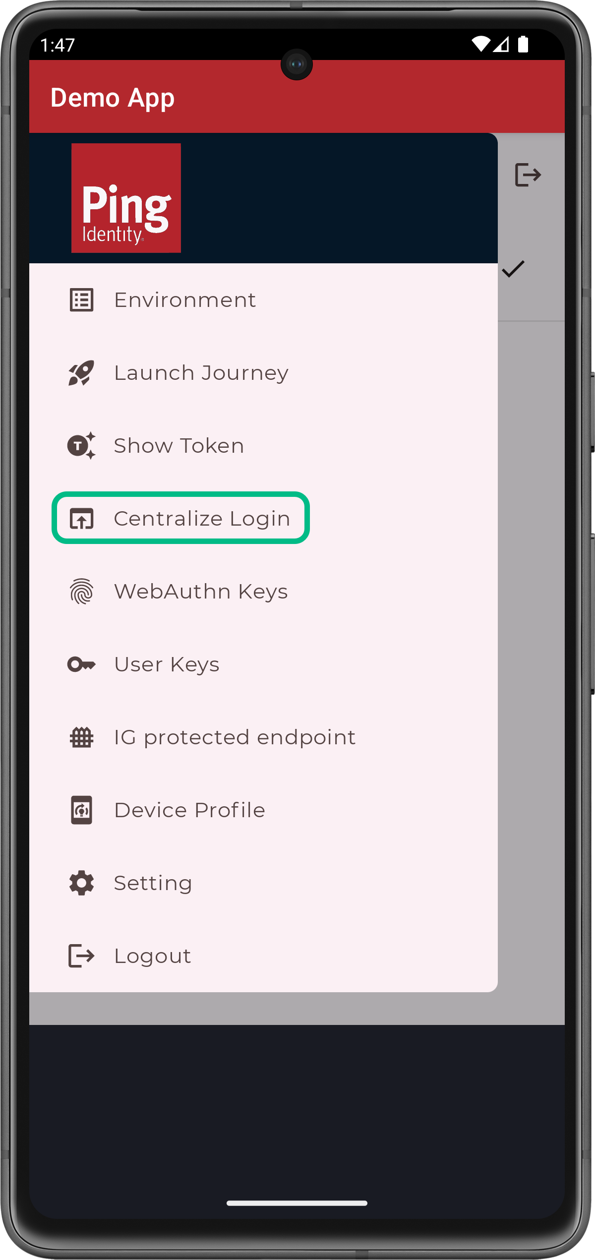 android sample app centralized login en